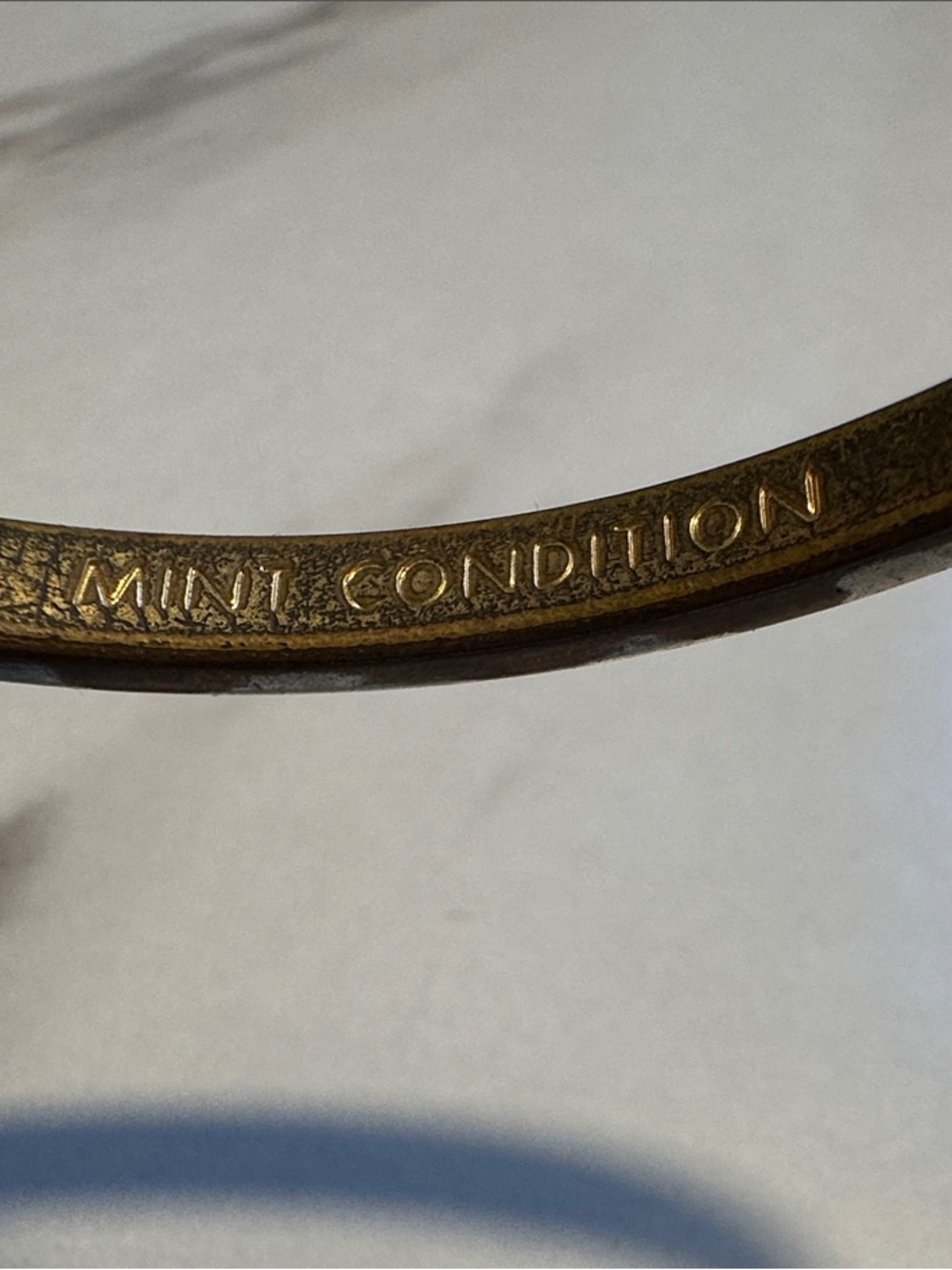 kate spade Olive Green Enamel Bangle Bracelet-Mint Condition - Picture 3 of 3